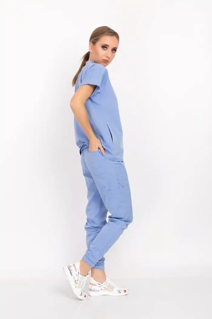 Bebe Mavisi Renk Çıt Çıtlı Hakim Yaka Elit Soft Doktor, Hemşire ...